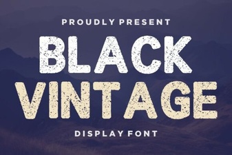 Retro Black Fonts for Classic Design Projects