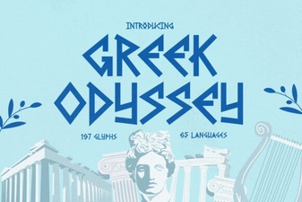 Greek Odyssey Font for Digital Design Projects