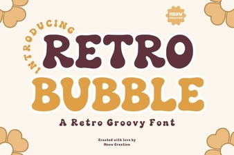 Crafting with Retro Bubble Fonts