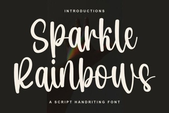 Sparkle Rainbows Font: Elegant Design for Creative Projects