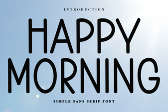 Bring Creativity to Your Projects with Happy Morning Font