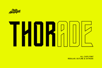 Thorade Font: Modern Design & Creative Projects
