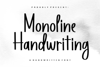 Design with Monoline Handwriting Fonts