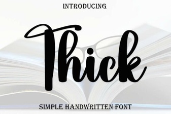 Thick Font Styles for Bold Design Statements